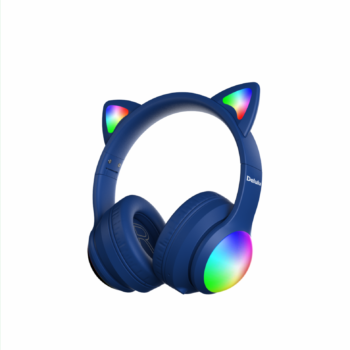 Ασύρματα Παιδικά Ακουστικά με LED | Kiddoboo Delulu Headphones Blue