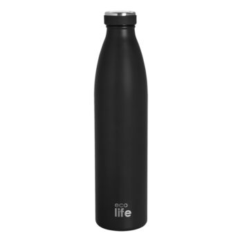 Slim Θερμός Μπουκαλι 1lt Black | Ecolife