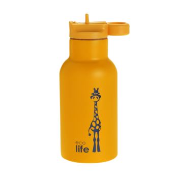 Θερμός 350ml με Καλαμάκι Animals | Ecolife Giraffe