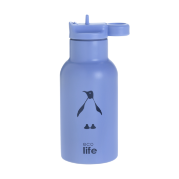 Θερμός 350ml με Καλαμάκι Animals | Ecolife Penguin