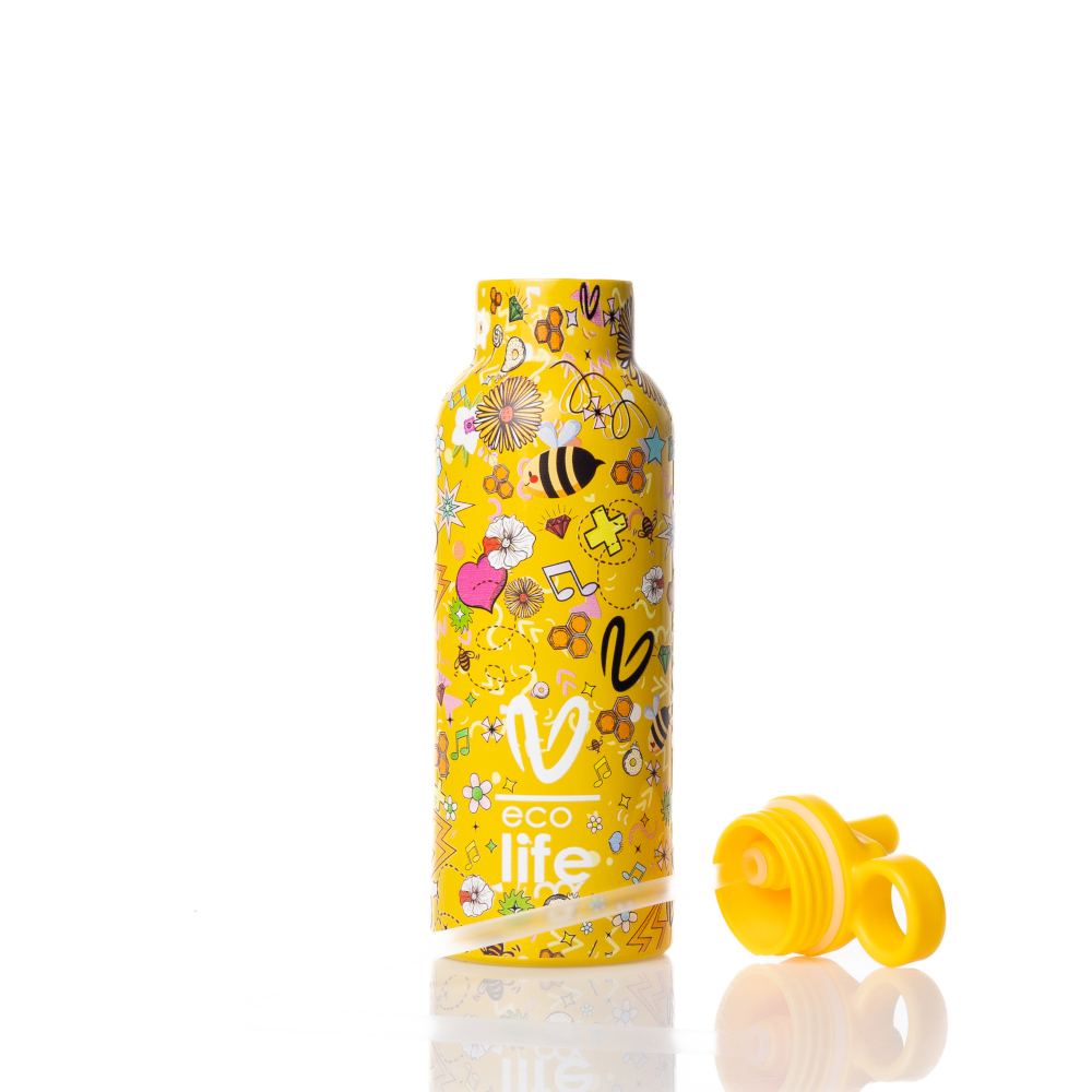 Θερμός 500ml με Καλαμάκι Joy | Ecolife x Vasiliki Miloussi