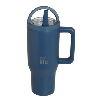 Θερμός Tumbler με Διπλό Χερούλι 900ml Blue Marine | Ecolife