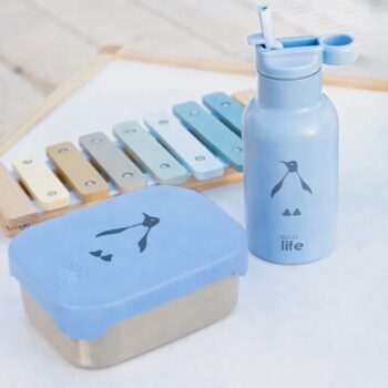 Σετ Παιδικό Παγούρι Θερμός 350ml & Φαγητοδοχείο 800ml Penguin (Bundle -10%) | Ecolife